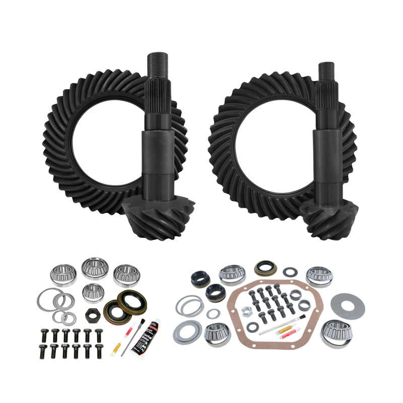 Yukon Gear & Install Kit Package for 99-16 Ford F350 Dana 60 Front/Dana 80 Rear 4.11 Ratio Thick