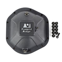 Thumbnail for Rugged Ridge Boulder Aluminum Differential Cover Dana 44 Black