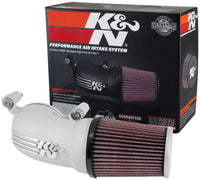 Thumbnail for K&N 08-17 Harley Davidson Touring Models Performance Air Intake System Silver