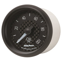Thumbnail for Autometer GT Series 52mm Full Sweep Electronic 0-100 PSI Oil Pressure Gauge