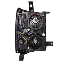 Thumbnail for ANZO 14-15 Chevrolet Silverado 1500 Projector Headlights w/ Plank Style Switchback Black w/ Amber