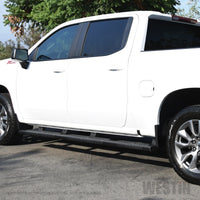 Thumbnail for Westin 2019 Chevrolet Silverado/Sierra 1500 Crew Cab (5.5ft) R5 Modular Nerf Step Bars - Black