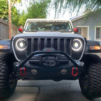 Thumbnail for Oracle Oculus Bi-LED Projector Headlights for Jeep JL/Gladiator JT - Matte Blk - 5500K SEE WARRANTY