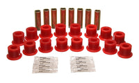 Thumbnail for Energy Suspension 94-06 Hummer H1 Red Front & Rear End Control Arm Bushing Set