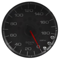 Thumbnail for Autometer Spek-Pro Gauge Speedometer 5in 180 Mph Elec. Programmable Black/Chrome