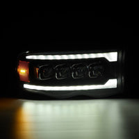 Thumbnail for AlphaRex 02-05 Dodge Ram 1500 NOVA LED Proj Headlights Plank Style Blk w/Activ Light/Seq Signal