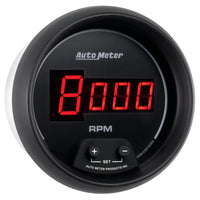 Thumbnail for AutoMeter Gauge Tach 3-3/8in. 10K RPM In-Dash Digital Black Dial W/ Red Led