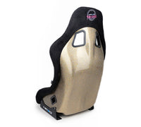 Thumbnail for NRG FRP Bucket Seat ULTRA Edition - Medium (Black Alcantara/Gold Glitter Back)
