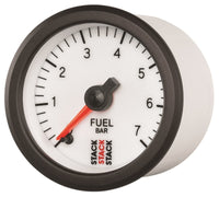 Thumbnail for Autometer Stack 52mm 0-7 Bar M10 Male Pro Stepper Motor Fuel Pressure Gauge - White