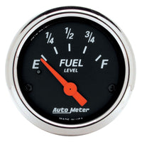 Thumbnail for Autometer Designer Black  2-1/16in Black Fuel Level Gauge