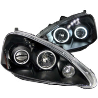 Thumbnail for ANZO 2005-2006 Acura Rsx Projector Headlights w/ Halo Black