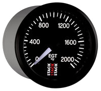 Thumbnail for Autometer Stack 52mm 0-2000 Deg F Pro Stepper Motor Exhaust Gas Temp Gauge - Black