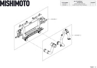 Thumbnail for Mishimoto 21+ Bronco 2.3L High Mount INT Kit BK Core P Pipes