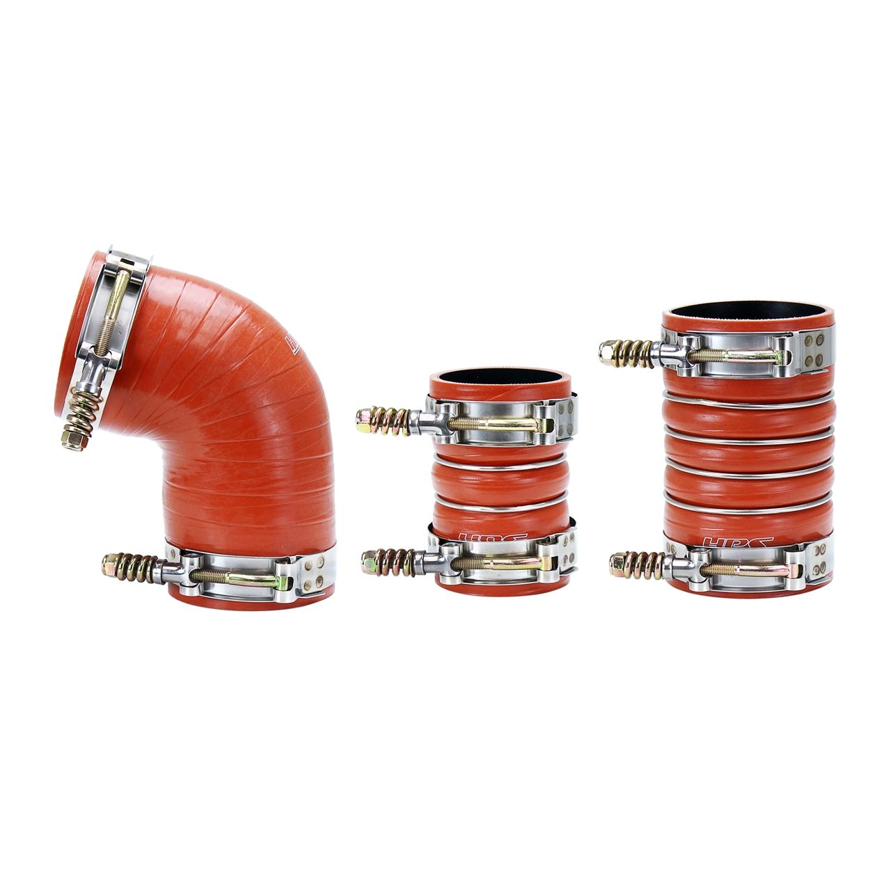 HPS High Temp Aramid Reinforced Silicone Intercooler Hose Boots Kit for Chevy 2006-2010 Silverado 2500 6.6L Duramax Diesel