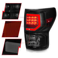 Thumbnail for Anzo 07-11 Toyota Tundra Full LED Tailights Black Housing Smoke Lens G2 (w/C Light Bars)