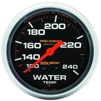 Thumbnail for Autometer Liquid Filled Mechanical 66.7mm 120-240 deg F Water Termperature Gauge Includes 6in Tubing