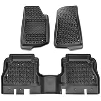 Thumbnail for Rugged Ridge Floor Liner Kit Black F/R 20-21 Jeep Gladiator (JT)