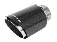 Thumbnail for aFe MACH Force-Xp 409 SS Clamp-On Exhaust Tip 2.5in. Inlet / 4in. Outlet / 7in. L - Carbon