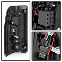 Thumbnail for Spyder Chevy Silverado 1500 99-02 (Not Fit Stepside) LED Tail Lights Blk Smke ALT-YD-CS99-LED-BSM
