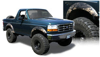 Thumbnail for Bushwacker 92-96 Ford Bronco Extend-A-Fender Style Flares 2pc - Black