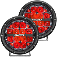 Thumbnail for Rigid Industries 360-Series 6in LED Off-Road Spot Beam - Red Backlight (Pair)