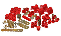 Thumbnail for Energy Suspension 66-77 Ford Bronco 4WD (w/ 2 Deg C-Bushings) Red Hyper-Flex Master Bushing Set