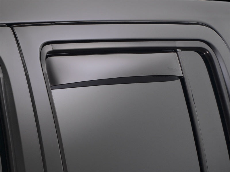 WeatherTech 14+ Chevrolet Silverado 1500 Rear Side Window Deflectors - Dark Smoke