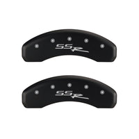 Thumbnail for MGP 4 Caliper Covers Engraved Front & Rear SSR Red finish silver ch