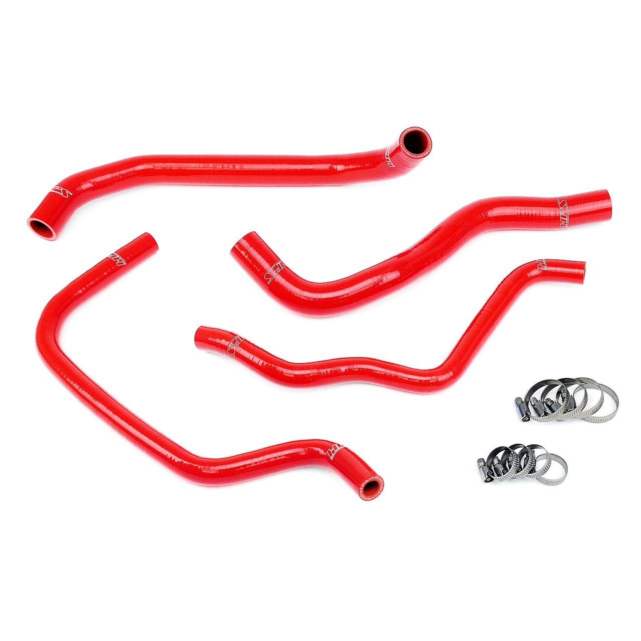 HPS Red Reinforced Silicone Radiator + Heater Hose Kit for Acura 09-14 TSX 2.4L 4Cyl LHD