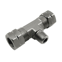 Thumbnail for Nitrous Express 3/8 Compression x 1/8 Male NPT Branch T