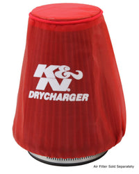 Thumbnail for K&N Red Drycharger 5.25in x 3in Round Tapered Air Filter Wrap