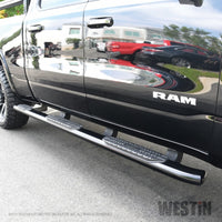 Thumbnail for Westin 19-22 RAM 1500 CC 5ft7in. Bed (Excl. Classic) PRO TRAXX 5 W2W Oval Nerf Step Bars - Black