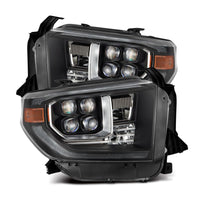 Thumbnail for AlphaRex 14-21 Toyota Tundra NOVA-Series LED Proj Headlights Blk w/Actv Light & Seq. Sig + DRL