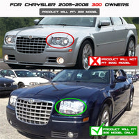 Thumbnail for Spyder Chrysler 300 05-08 Projector Headlights LED Halo LED Blk (Not Included) PRO-YD-C305-HL-BK