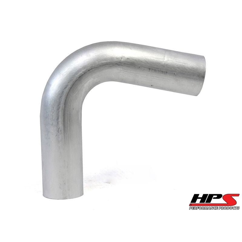 HPS 4.5" OD 110 Degree Bend 6061 Aluminum Elbow Pipe 15 Gauge w/ 6" CLR