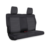 Thumbnail for PRP 07-10 Jeep Wrangler JK Rear Seat Covers/2 door - Black/Grey