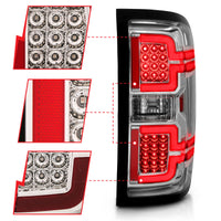 Thumbnail for ANZO 2014-2018 Chevy Silverado 1500 LED Taillights Chrome