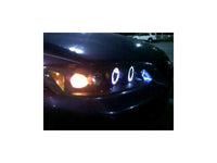 Thumbnail for Spyder Honda Accord 98-02 1PC Projector Headlights LED Halo Amber Reflctr Blk PRO-YD-HA98-AM-BK