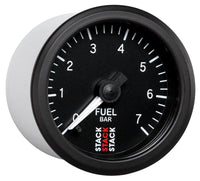 Thumbnail for Autometer Stack 52mm 0-7 Bar M10 Male Pro Stepper Motor Fuel Pressure Gauge - Black