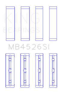 Thumbnail for King Toyota 1GR-FE (Size +0.25mm) Crankshaft Main Bearing Set