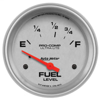 Thumbnail for Autometer Ultra-Lite 2-5/8in 73-10 Ohm Fuel Level Gauge