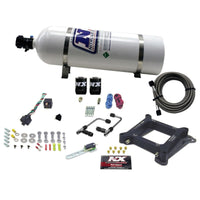 Thumbnail for Nitrous Express 4150 Gemini Stage 6 Nitrous Kit (50-300HP) w/15lb Bottle