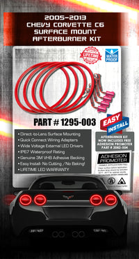 Thumbnail for Oracle Chevy Corvette C6 05-13 LED Waterproof Afterburner Kit - Red SEE WARRANTY