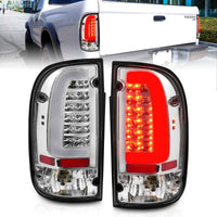 Thumbnail for ANZO 95-00 Toyota Tacoma LED Taillights Chrome Housing Clear Lens (Pair)