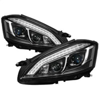 Thumbnail for Spyder Mercedes W221 S Class 07-09 Headlights - HID Model Only - Black PRO-YD-MBW22107-HID-DRL-BK