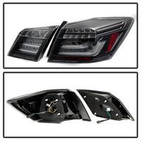 Thumbnail for Spyder Honda Accord 2013-2015 4DR LED Tail Lights - Black ALT-YD-HA13LED-LED-BK