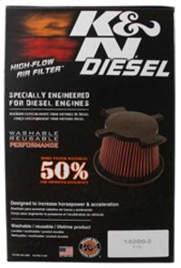 Thumbnail for K&N 10-11 Dodge Ram 2500/3500/4500/5500 6.7L L6 Diesel Replacement Air Filter