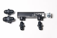 Thumbnail for Radium Engineering Universal 4-Port Manifold - Black W/ Logo