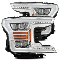 Thumbnail for AlphaRex 18-19 Ford F-150 NOVA LED Projector Headlights Plank Style Chrome w/ActivLight/Seq Signal