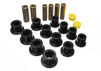 Thumbnail for Energy Suspension 00-04 Ford Excursion 4WD / 99-04 F250/F350 4WD Black Front Leaf Spring Bushing Set